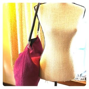 DSW Burgundy Knit Bag